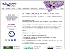 Tablet Screenshot of information-edge.com